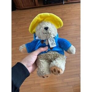 Yottoy My First Paddington Bear Plush Stuffed Toy Yellow Hat blue jacket 8"